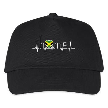 i love home heimat Jamaica - Kinder Basecap - Schwarz - Vorne