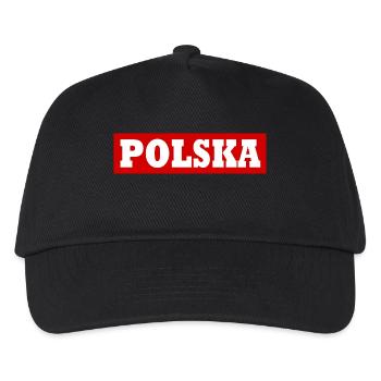 Polska - Kids’ Baseball Cap - black - Front