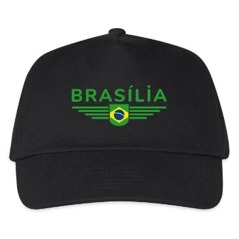 Brasília T-shirt for fans and travelers - Kids’ Baseball Cap - black - Front