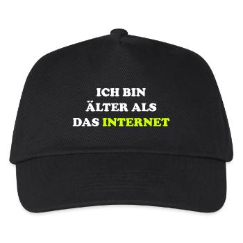 Je suis plus vieux qu’Internet drôle de dire - Casquette de baseball Enfant - noir - Devant