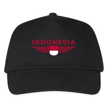 Indonésie Fan Outfit Design T Shirt - Casquette de baseball Enfant - noir - Devant
