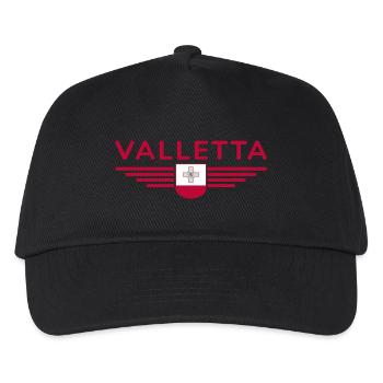 T-Shirt de La Valette – Malta Fans Design - Casquette de baseball Enfant - noir - Devant