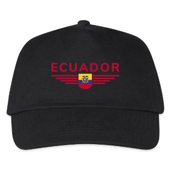 Ecuador Fans T-Shirt Design - Kids’ Baseball Cap - black - Front