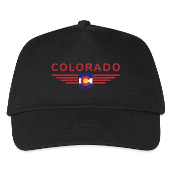 Colorado Fan T-Shirt – Berge & Abenteuer - Kinder Basecap - Schwarz - Vorne
