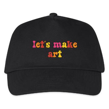 Let's Make Art - Artist - Kids’ Baseball Cap - black - Front