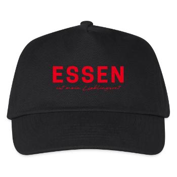 Food T-Shirt – Ruhr Area & Skyline Style - Kids’ Baseball Cap - black - Front