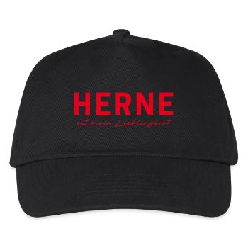 Herne T-Shirt – Zeige deine Liebe zur Ruhrgebietss - Kinder Basecap - Schwarz - Vorne