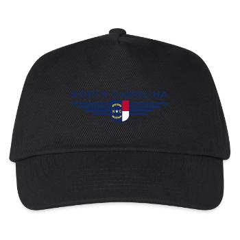 North Carolina Fan T-Shirt – Stylish & Unique - Kids’ Baseball Cap - black - Front