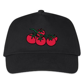 tomaten / tomato - Kinder Basecap - Schwarz - Vorne