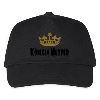 Königin Mutter - Kinder Basecap - Schwarz - Vorne