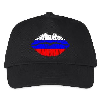 Kuss Russland - Kinder Basecap - Schwarz - Vorne