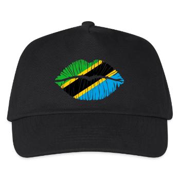 Kuss Tansania - Kinder Basecap - Schwarz - Vorne
