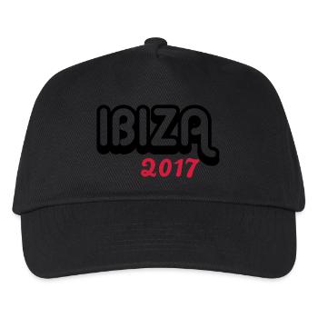 Ibiza 2017 - Kinder Basecap - Schwarz - Vorne