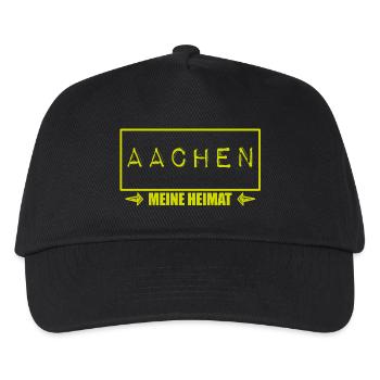MEINE HEIMAT AACHEN - Kinder Basecap - Schwarz - Vorne