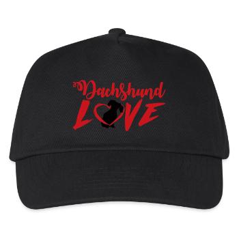 Teckel / Teckel: Amour de teckel - Casquette de baseball Enfant - noir - Devant