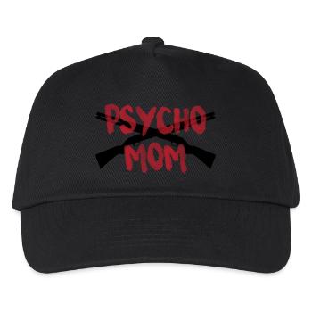 PSYCHO MOM - Kinder Basecap - Schwarz - Vorne