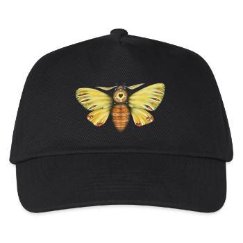 Fett Motte - Kinder Basecap - Schwarz - Vorne