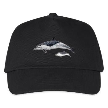 Spotted dolphin - Kids’ Baseball Cap - black - Front