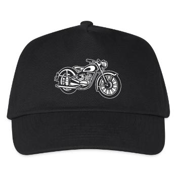 Moto / Classique moto 04_weiß - Casquette de baseball Enfant - noir - Devant