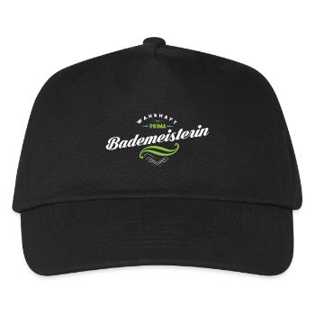 Bademeisterin Beruf Job Geschenk Geschenkidee - Kinder Basecap - Schwarz - Vorne