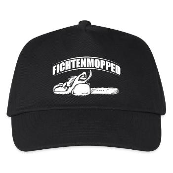 WOODEN SAW CHAINSAW GIFT FOREST FÖRSTER PROFESSION - Kids’ Baseball Cap - black - Front