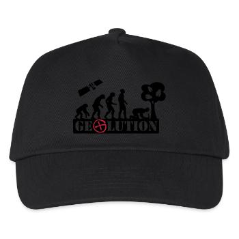 Geolution - 2color - 2O12 - Kinder Basecap - Schwarz - Vorne