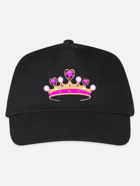 Du bist die Prinzessin! - Kinder Basecap - Schwarz