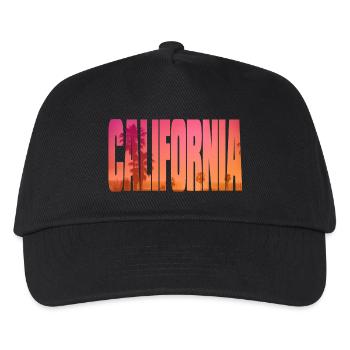 Californien - Kinder Basecap - Schwarz - Vorne