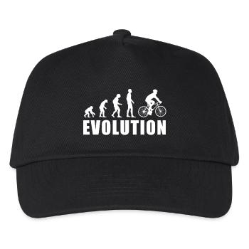 EVOLUTION Rad Radfahrer Fahrrad Radsport Geschenk - Kinder Basecap - Schwarz - Vorne