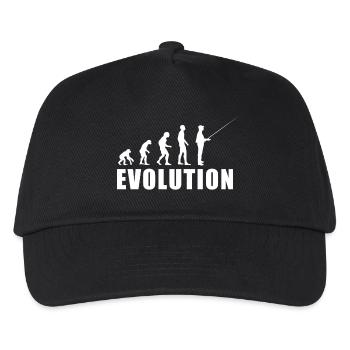 EVOLUTION fisherman angler gift - Kids’ Baseball Cap - black - Front