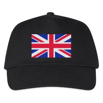 drapeau_royaume_uni - Kinder Basecap - Schwarz - Vorne