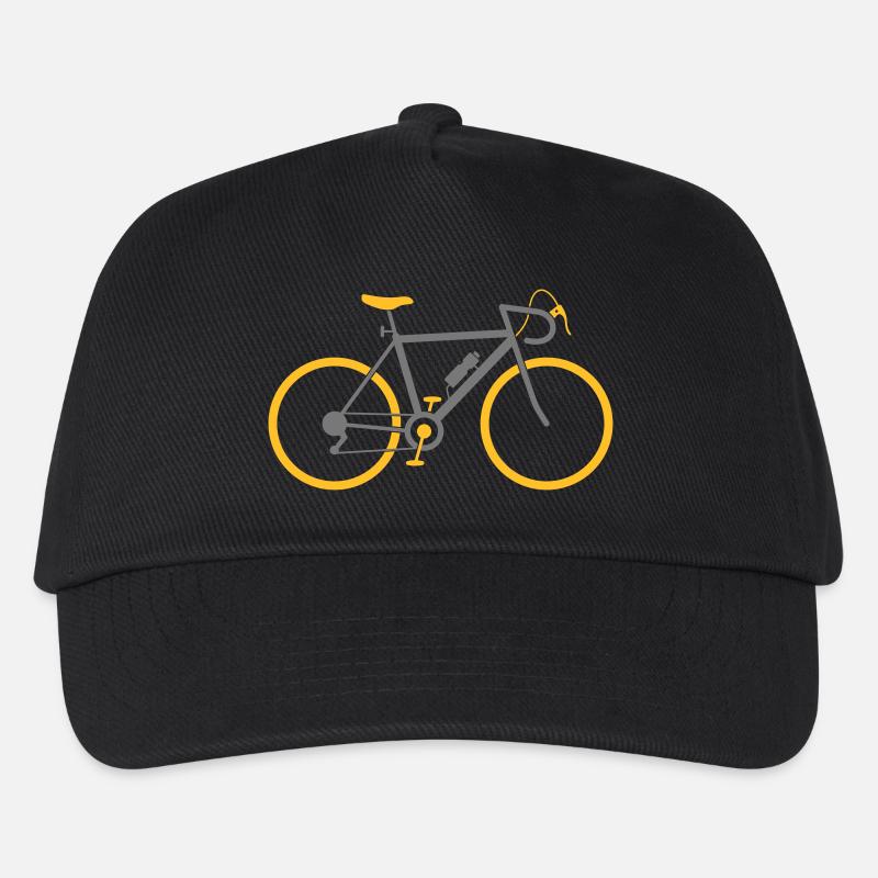 Ein schnelles Rennrad - Kinder Basecap - Schwarz