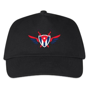Kuba Flügel / Geschenk Havanna Karibik Cuba Flagge - Kinder Basecap - Schwarz - Vorne