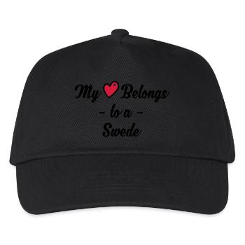 swede my heart belongs to - Kids’ Baseball Cap - black - Front