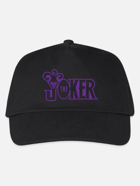 Batman The Joker Snapback Cap Typo - Kinder Basecap - Schwarz