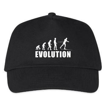 EVOLUTION SKILANGLAUF Biathlon Nordische Kombi - Kinder Basecap - Schwarz - Vorne