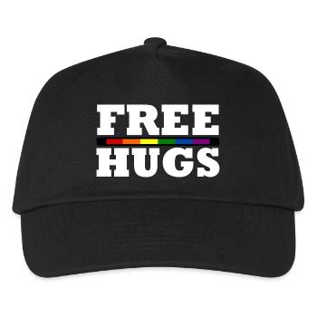 Free Hugs - Casquette de baseball Enfant - noir - Devant