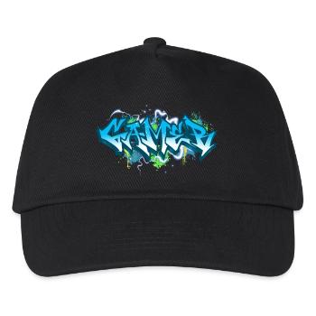 Gamer - Kinder Basecap - Schwarz - Vorne