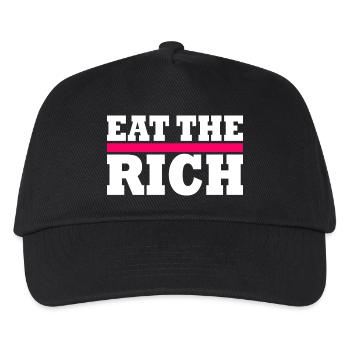 Eat the rich - Kids’ Baseball Cap - black - Front