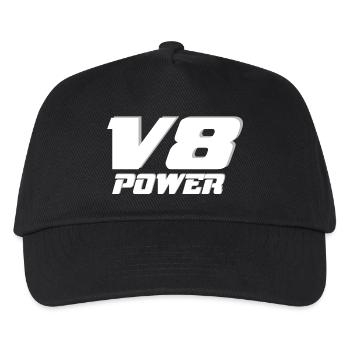 V8 - Casquette de baseball Enfant - noir - Devant
