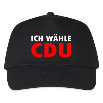 Ich wähle cdu - Kinder Basecap - Schwarz - Vorne