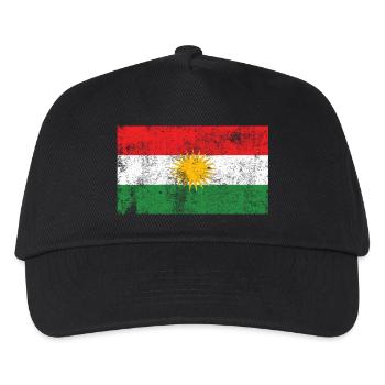Kurdistan Flag Flag Grunge Retro Vintage - Kids’ Baseball Cap - black - Front