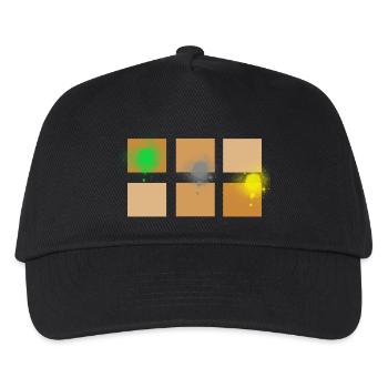 Abstrakte Kunst Illustration Malerei Form - Kinder Basecap - Schwarz - Vorne