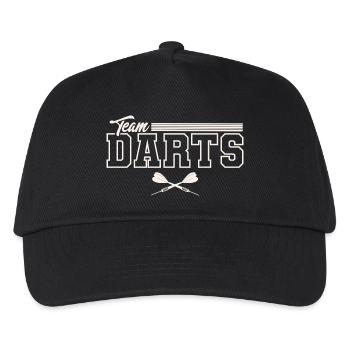 Dart Darten Darts Team - Kinder Basecap - Schwarz - Vorne