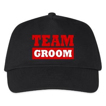 Team groom - Kids’ Baseball Cap - black - Front