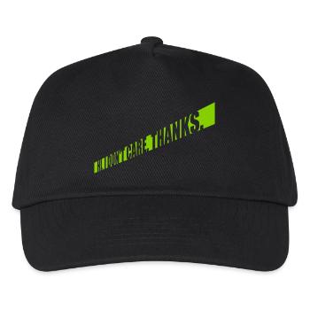 Hi I dont care - Kinder Basecap - Schwarz - Vorne