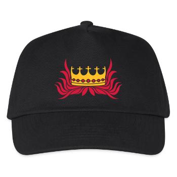 Red Hair Queen Crown - Kids’ Baseball Cap - black - Front