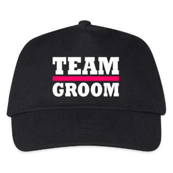 Team groom - Kids’ Baseball Cap - black - Front
