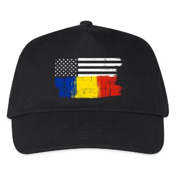 Drapeau Brush Fusion - Casquette de baseball Enfant - noir - Devant