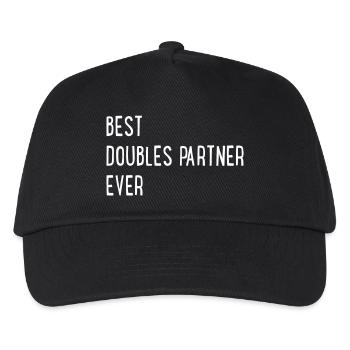 Tennis Doubles - Casquette de baseball Enfant - noir - Devant